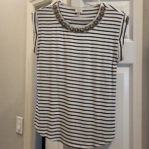 boutique Cap sleeve cotton tee M